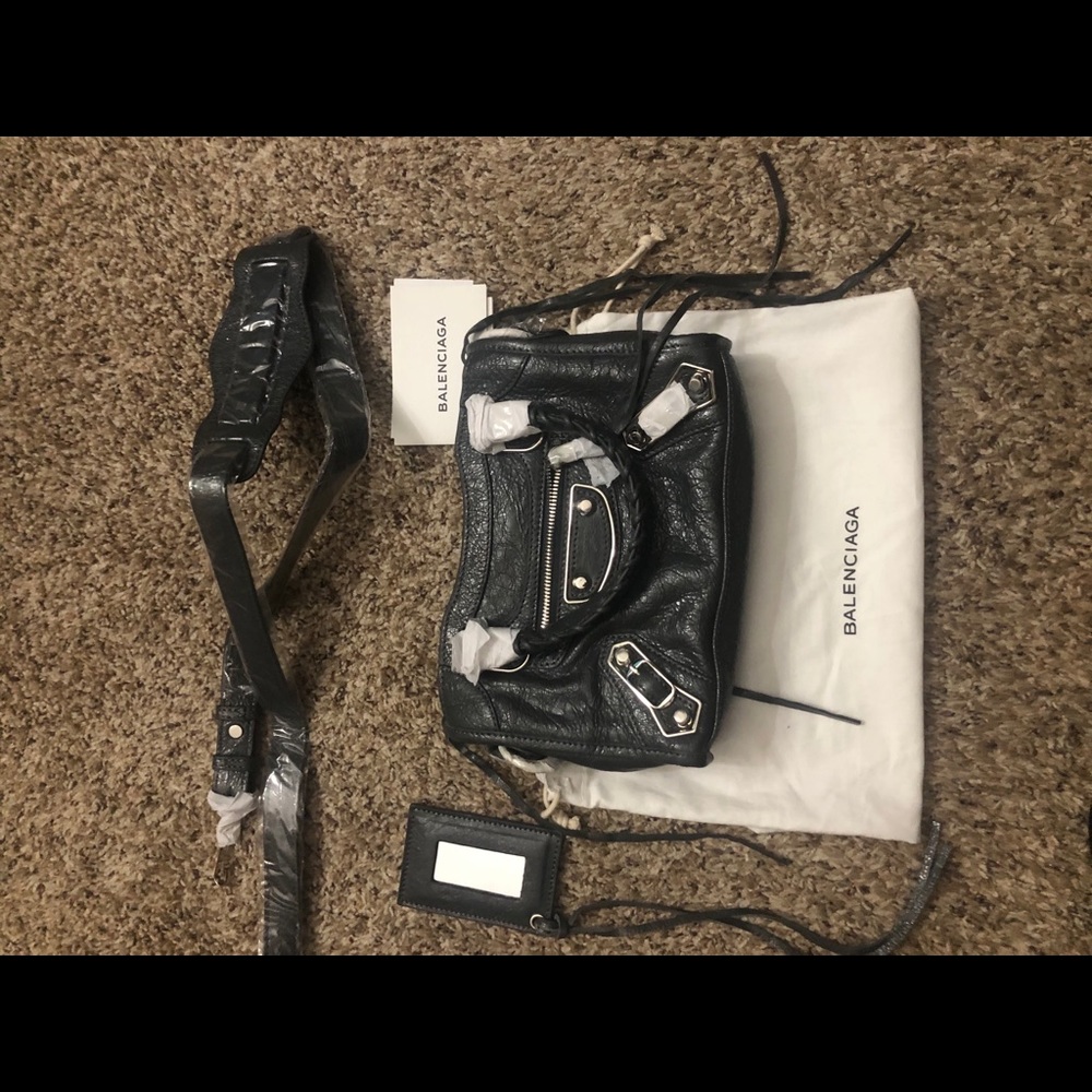 Balenciaga City Classic Metallic Edge Small